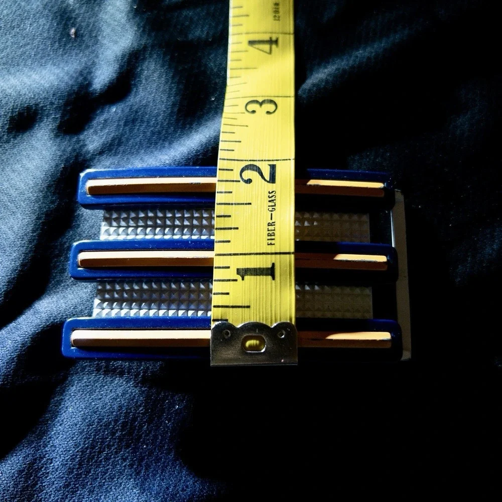 Adidas Orange And Blue‎ Belt Buckle Three Stripes Sports Golf Activewear